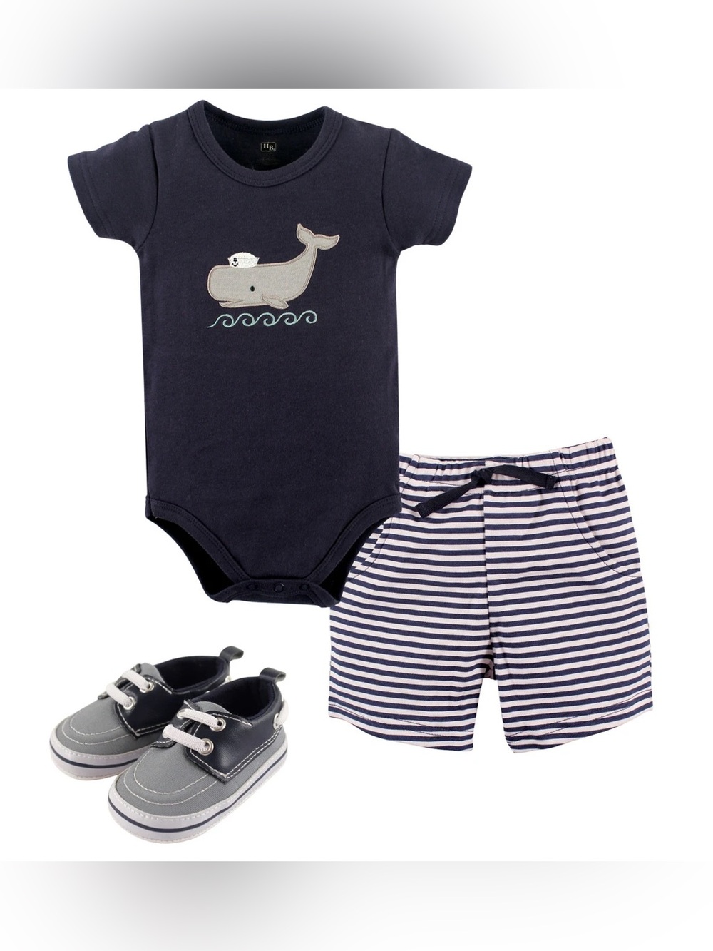 BNWT 100% Cotton Hudson Baby Nautical Outfit Gift Set
